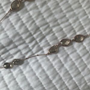 Rose gold long necklace - versatile